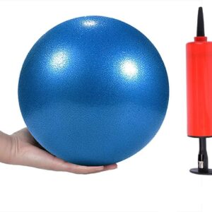 Mini Yoga Pilates Ball 10 Inch for Stability Exercise Training Gym Anti Burst and Slip Resistant Balls with Inflatable Straw