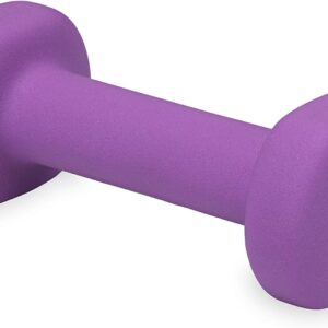 Dumbbell Hand Weight (Sold in Singles) - Neoprene Coated Exercise & Fitness Dumbbell for Home Gym Equipment Workouts Strength Training Free Weights for Women, Men