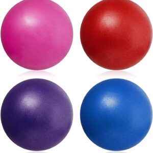4 Pcs Water Resistance Ball 10 Inches Low Impact Pool Workout Equipment for Adults PVC Aquatic Exercise Equipment for Women Men Water Sports Swimming Fitness, Pink Blue Purple and Red